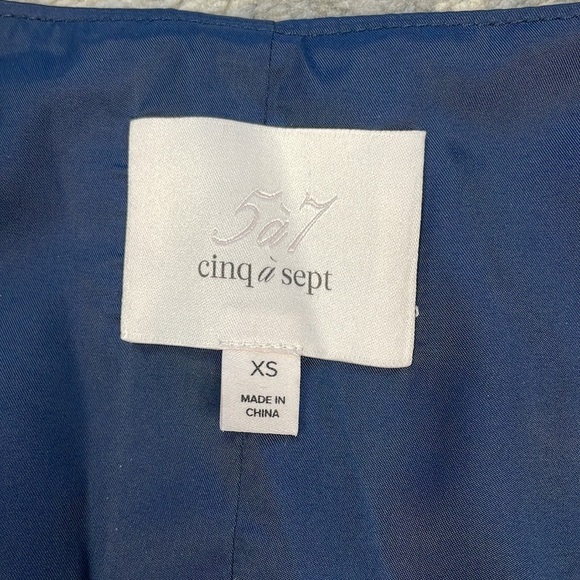 New Cinq a Sept Ellery Vest Blue Sz XS - Picture 5 of 10